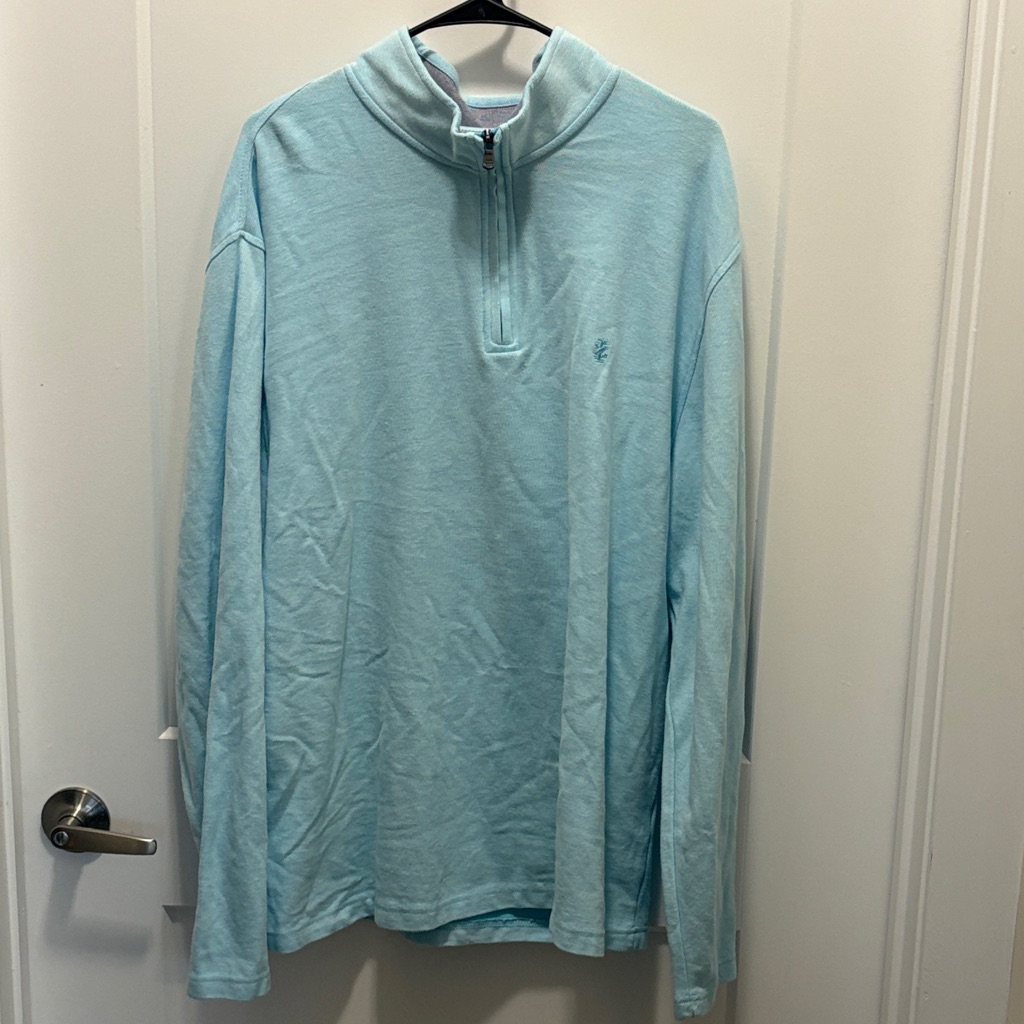 Izod Light Blue Polo With Contrast Trim